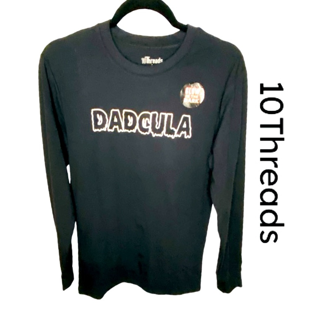 10THREADS Dadcula Halloween Long Sleeved T-Shirt Men’s Size Small